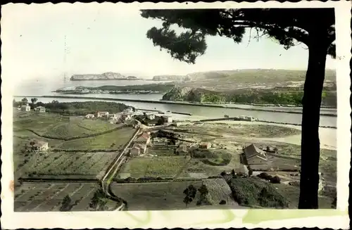 Ak Suances Kantabrien, La Ria, l'Estuaire, Blick zur Flussmündung, Landschaftsansicht