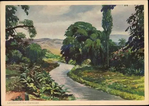 Künstler Ak Caracas Venezuela, Landschaft, HAPAG