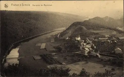 Ak Frahan sur Semois Bouillon Wallonien Luxemburg, Vue prise de Rochehaut, Blick auf den Ort