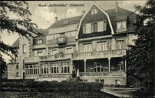 Ak Aufderhöhe Solingen in Nordrhein Westfalen, Südseite, Loggia, Parkanlage, Bedienstete