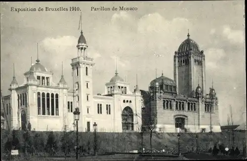 Ak Bruxelles Brüssel, Exposition 1910, Pavillon de Monaco, Weltausstellung