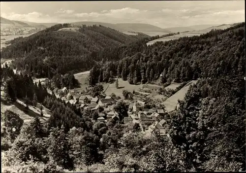 Ak Rohrbach bei Saalfeld Thüringen, Sommerfrische im Sorbitztal, Panoramaansicht v. Ort u. Umgebung