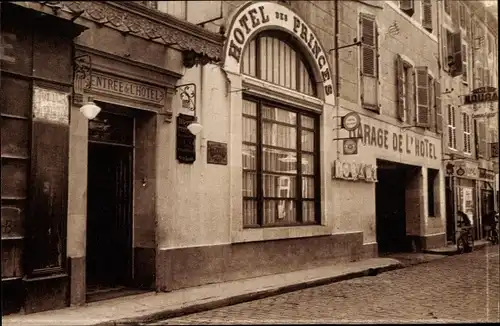 Ak Montelimar Drome, Hotel des Princes, Entrée de l'Hotel, Garage