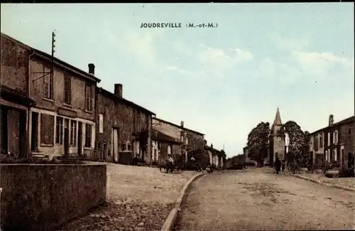 Ak Joudreville Lothringen Meurthe et Moselle, Straßenpartie