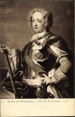 Künstler Ak Louis XV, Ludwig XV., König von Frankreich, Musée de Versailles