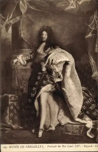 Künstler Ak Rigaud, Louis XIV, Ludwig XIV., König von Frankreich, Musée de Versailles