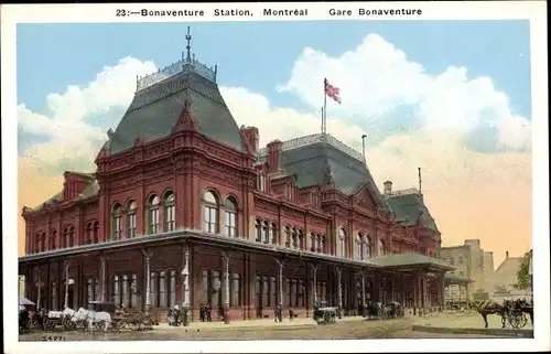 Ak Montreal Québec Kanada, Bonaventure Station, Gare, Bahnhof