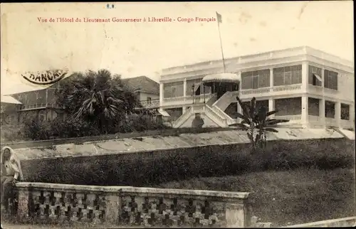Ak Libreville Gabun, Vue de l'Hôtel du Lieutenant Gouverneur