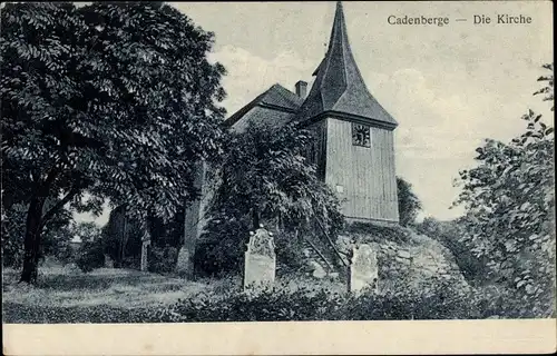 Ak Cadenberge Niedersachsen, Die Kirche, Holzkirche