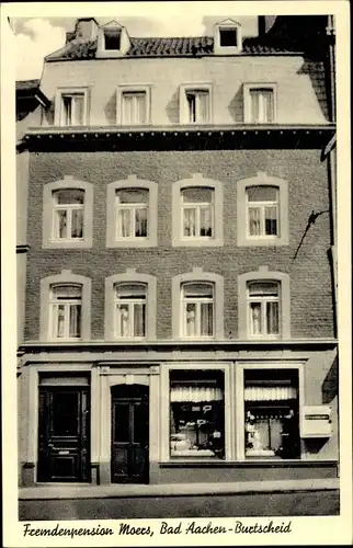 Ak Burtscheid Aachen in Nordrhein Westfalen, Fremdenpension Moers, Burtscheider Markt 19