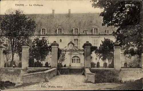 Ak Thoix Somme, Le Château, Schloss, Eingangstor