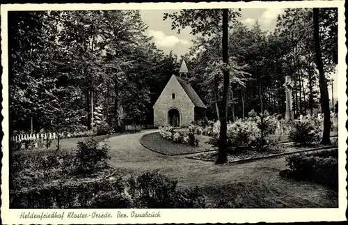Ak Oesede Georgsmarienhütte in Niedersachsen, Kloster, Heldenfriedhof, Gesamtansicht