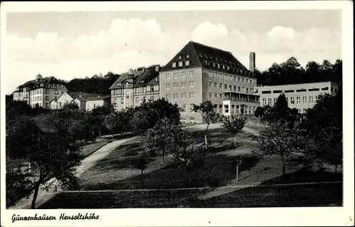 Ak Gunzenhausen im Fränkischen Seenland, Hensoltshöhe, Blick von unten