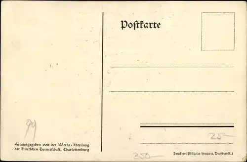 Künstler Ak Marburg an der Lahn, 2. Jugendtreffen der Deutschen Turnerschaft 1924