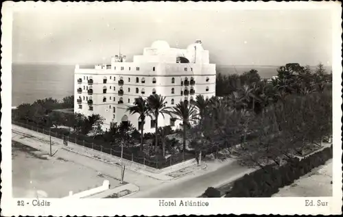 Ak Cádiz Andalusien Spanien, Hotel Atlantico