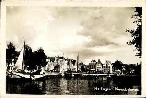 Ak Harlingen Friesland Niederlande, Noorderhaven
