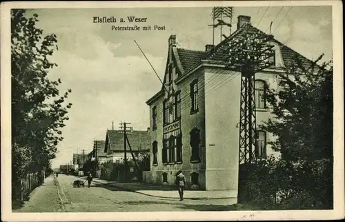Ak Elsfleth im Oldenburger Land, Peterstraße, Post