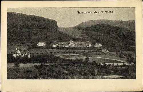 Ak Schirmeck Elsass Bas Rhin, Sanatorium und Umgebung