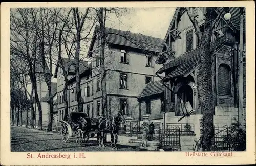 Ak St. Andreasberg Braunlage im Harz, Heilstätte Glückauf