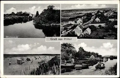 Ak Przytór Pritter Świnoujście Swinemünde Pommern, Stromansicht, Teilansicht
