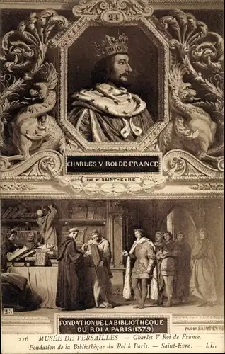 Künstler Ak Saint Evre, Charles V., Karl V., König von Frankreich, Musée de Versailles