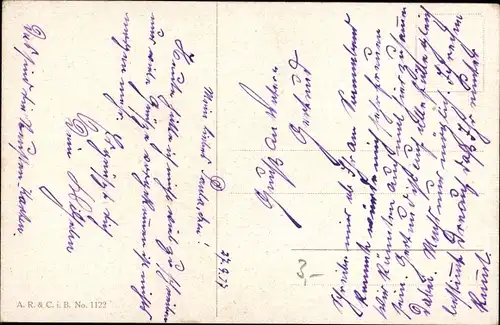 Künstler Ak Auf Urlaub 1917, Soldat in Uniform mit Hasen, Gans, Gepäck, Kartoffelsack