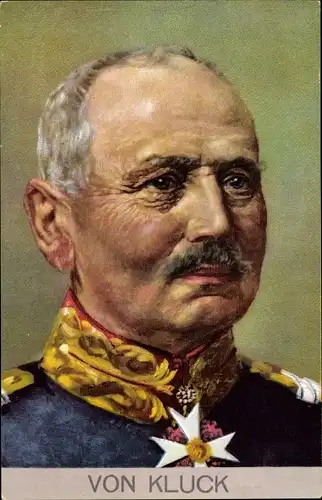 Künstler Ak General Alexander von Kluck, Portrait in Uniform, Stengel 49279