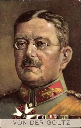 Künstler Ak Generalfeldmarschall Colmar von der Goltz, Portrait in Uniform, Stengel 49283