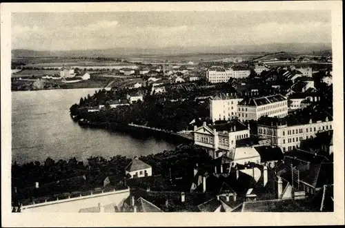 Ak Tábor Südböhmen, Teilansicht von der Stadt