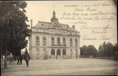 Ak Le Perreux Val de Marne, La Mairie, Rathaus