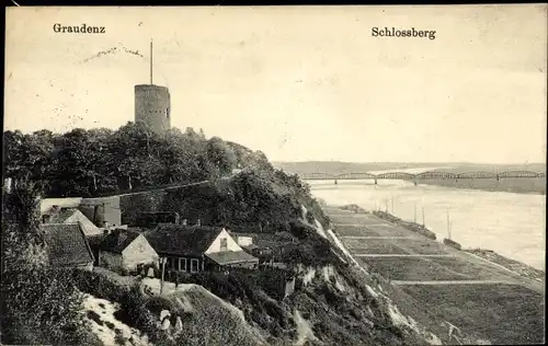 Ak Grudziądz Graudenz Westpreußen, Schlossberg