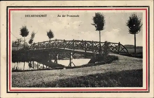 Ak Delmenhorst in Niedersachsen, An der Promenade