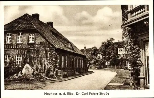 Ak Neuhaus an der Elbe, Dr. Carl Peters Straße