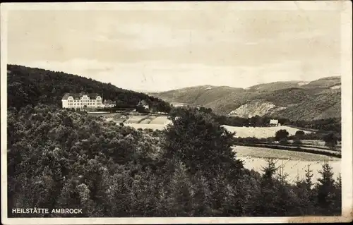 Ak Ambrock Dahl Hagen in Westfalen, Heilstätte, Panoramaansicht, Waldlandschaft