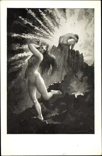 Künstler Ak Salac, A. L., Die Liebe und das Geschlecht, Disharmonie, No. 14