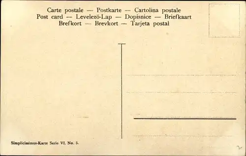 Künstler Ak Reznicek, Ferdinand von, Frauen, Männer, Dominomaske, Simplicissimus