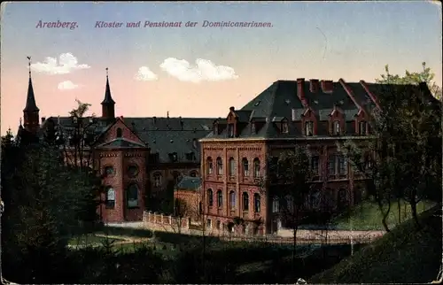 Ak Arenberg Koblenz, Kloster und Pensionat der Dominikanerinnen