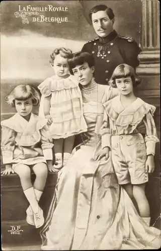 Ak König Albert I. von Belgien, Königin Elisabeth, Leopold, Charles, Marie