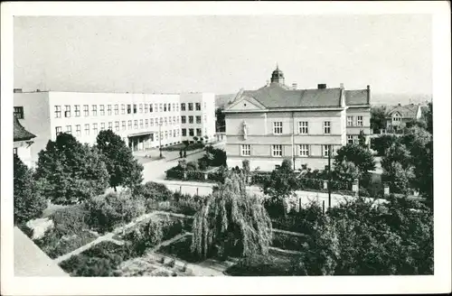 Ak Uherské Hradiště Ungarisch Hradisch Reg. Zlin, Teilansicht der Stadt