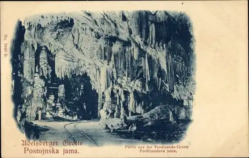 Ak Postojna Adelsberg Slowenien, Adelsberger Grotte, Postojnka jama, Ferdinands Grotte, Ferdinandova