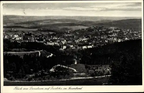 Ak Iserlohn im Märkischen Kreis, Blick vom Danzturm, Panoramaansicht von Ortschaft