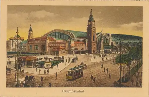 Leporello Album Hamburg, 11 verschiedene Ansichten