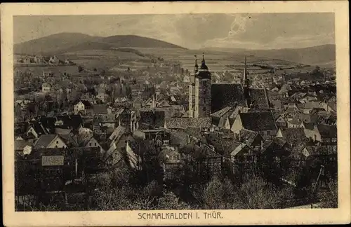 Ak Schmalkalden im Thüringer Wald, Blick auf die Stadt