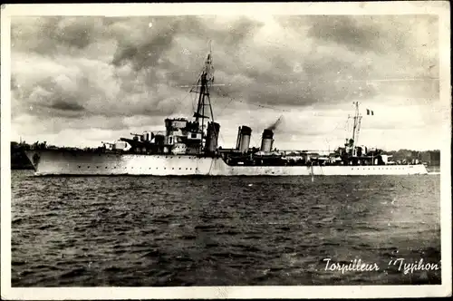 Ak Französisches Kriegsschiff, Torpilleur Typhon, Torpedoboot