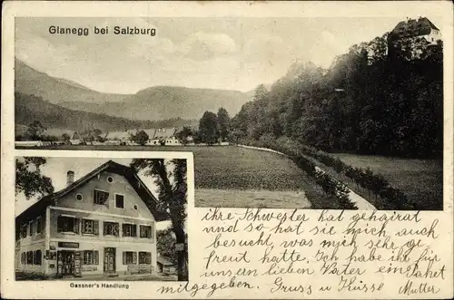 Ak Glanegg Grödig in Salzburg, Gassner's Handlung, Landschaft