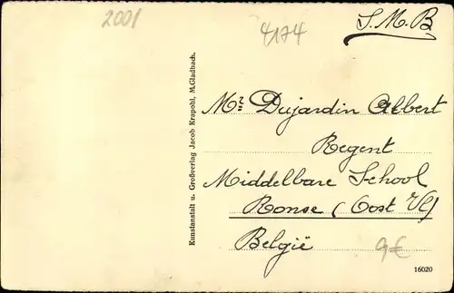 Ak Issum am Niederrhein, Bürgermeisteramt, Straßenansicht