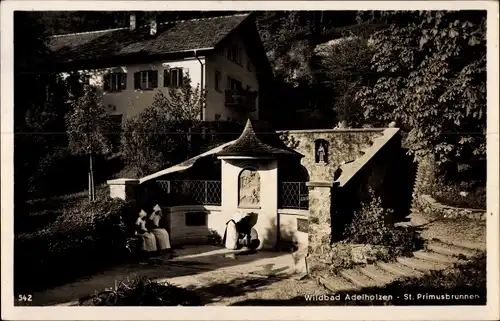 Ak Bad Adelholzen Siegsdorf in Bayern, Wildbad, Sankt Primusbrunnen