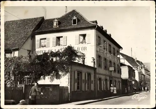 Ak Niederbronn les Bains Bad Niederbrunnen Elsass Bas Rhin, Hôtel de la Chaîne d'Or, Koch