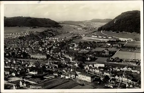 Ak Ebingen Albstadt im Zollernalbkreis, Panoramablick auf die Stadt