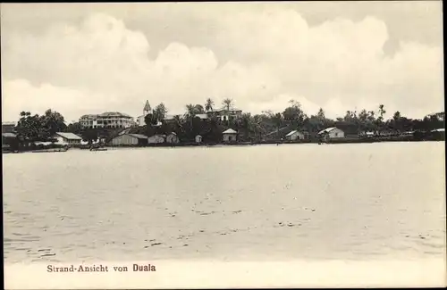 Ak Duala Kamerun, Strandansicht, Wasserseite